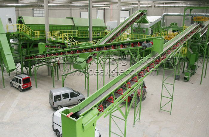 Municipal Solid Waste recycling sorting system
