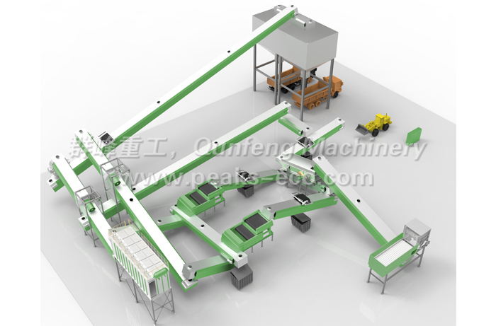 Slag resource treatment system after incineration power generation