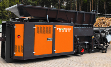 Peaks-Eco Mobile Double Shaft Synchronous Shredder Energy-saving