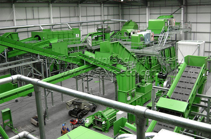 Single Stream Waste waste sorting system