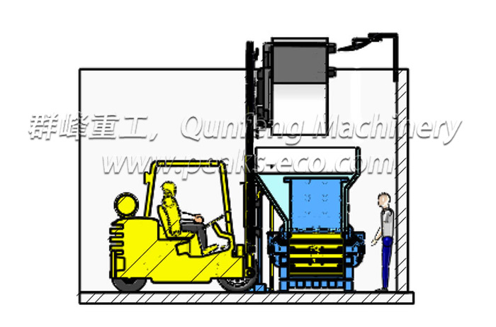 FDY 1250 E Semi Automatic Baler Door Closed FDY 1250 E Semi Automatic Baler Door Closed
