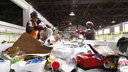 recyclables sorting