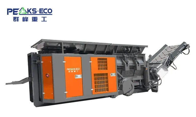  Mobile Double Shaft Synchronous Shredder