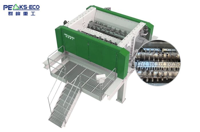 Double-shaft secondary shredder