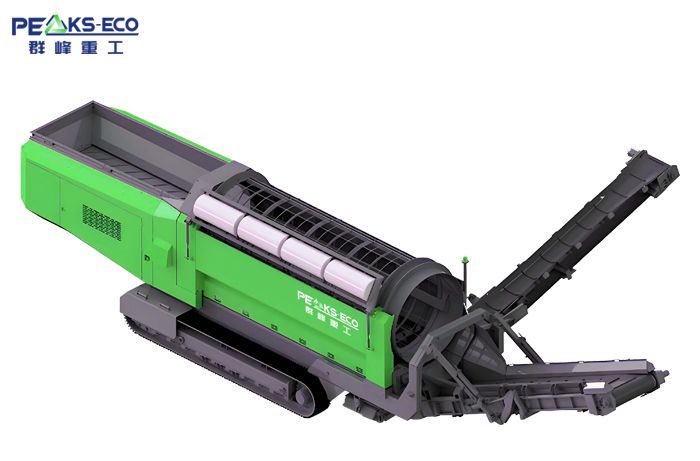 Mobile trommel screen