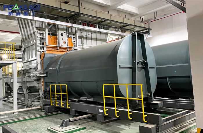 Horizontal waste compression and transfer station