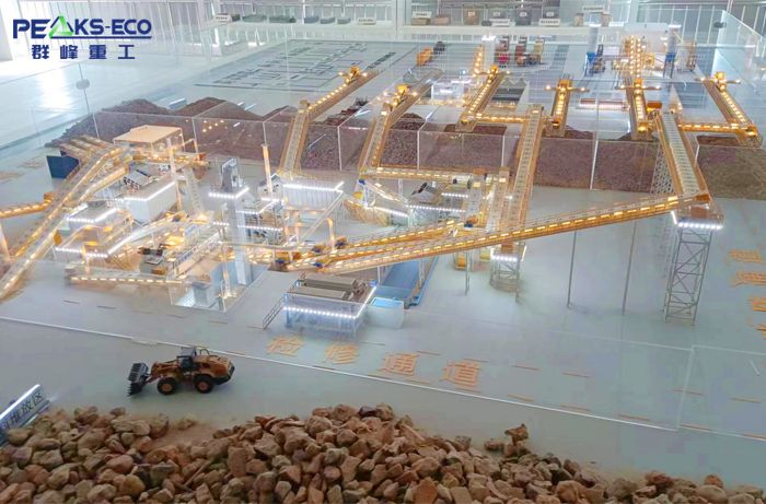 Construction and demolition waste treatment system