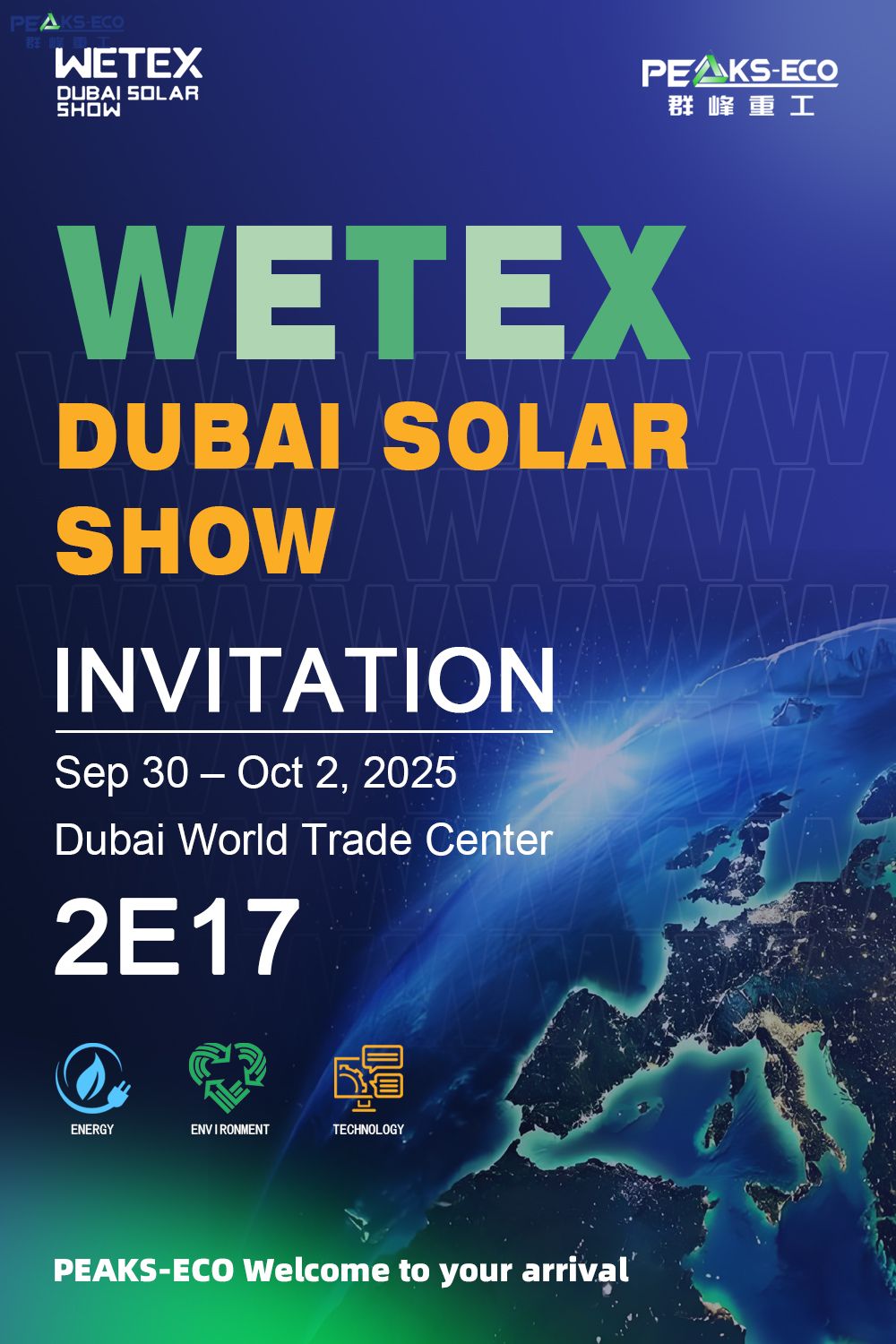 PEAKS-ECO Joins WETEX Dubai 2025 for Green Energy Innovation
